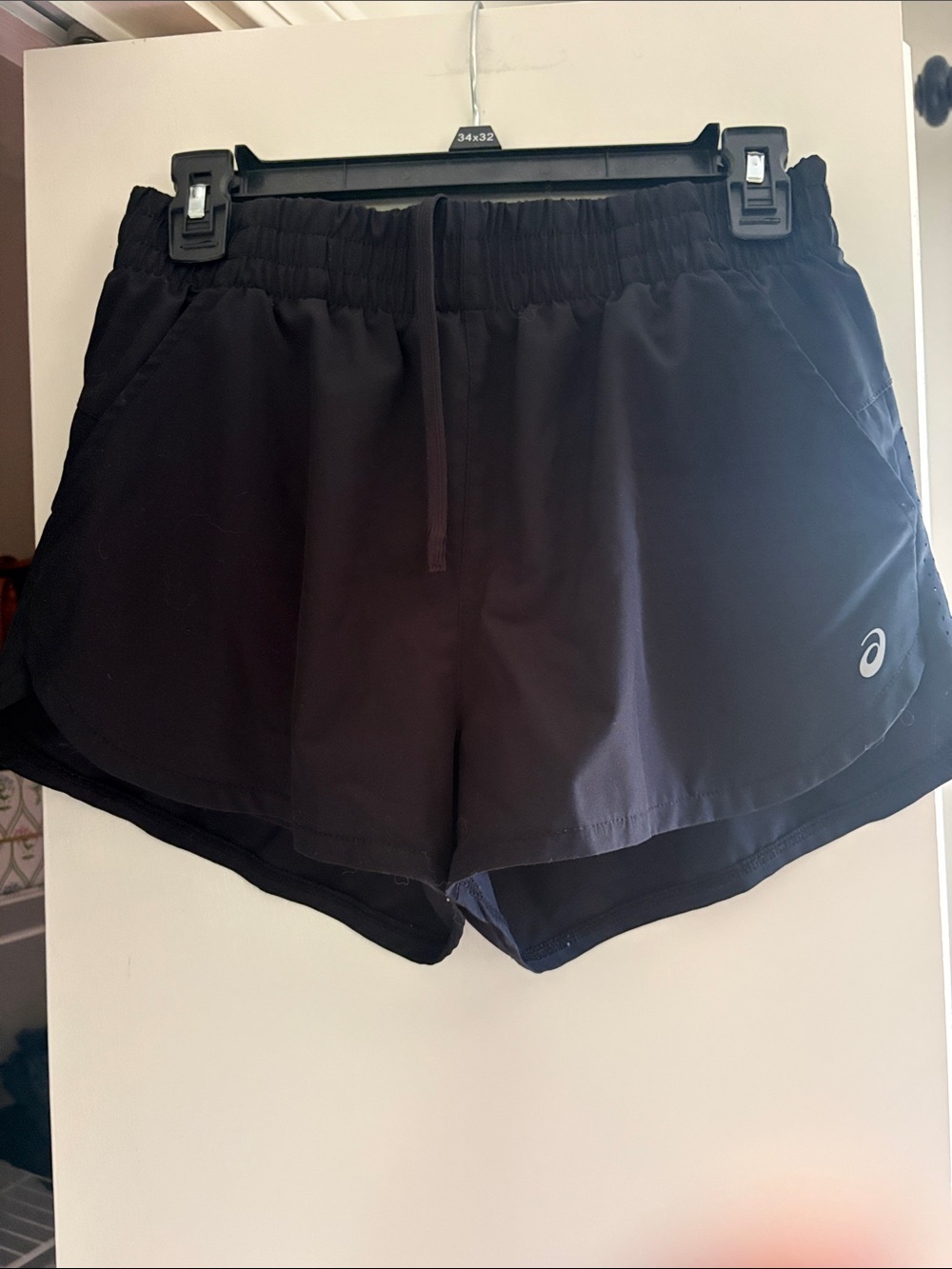 ASICS Black Women's Athletic Running Shorts with Inner Liner
